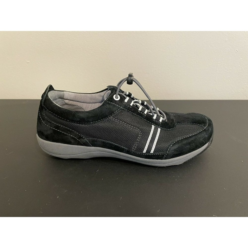 Dansko Women Shoe Helen Size 7.5M EUR 38 Black Sneaker Pre Owned